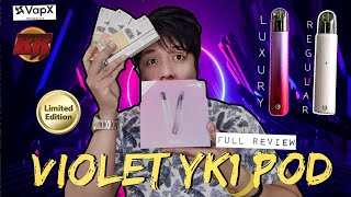 YK1 Violet Pod by VapX | limited edition | refillable pod | reusable mesh coil | full review