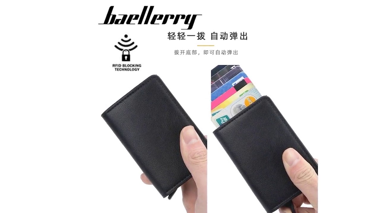 Новинка 2021 мужской и женский Умный кошелек визитница Rfid-кошелек Алюминиевый металлический мини.