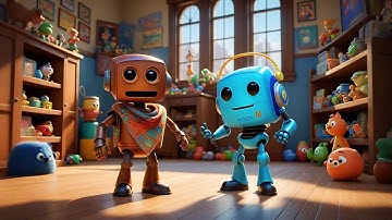 Six Toy Robots Count to Ten | Counting Song for Kids | Learn Numbers with Fun Robots