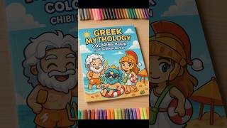 Join me for a coloring book flip through mythical Greek gods summer edition! #mythology #coloring