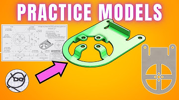 2D to 3D SHEET METAL CAD PRACTICE MODEL-  Free Drawing Exercise for 3D CAD users - SM RISER PAD