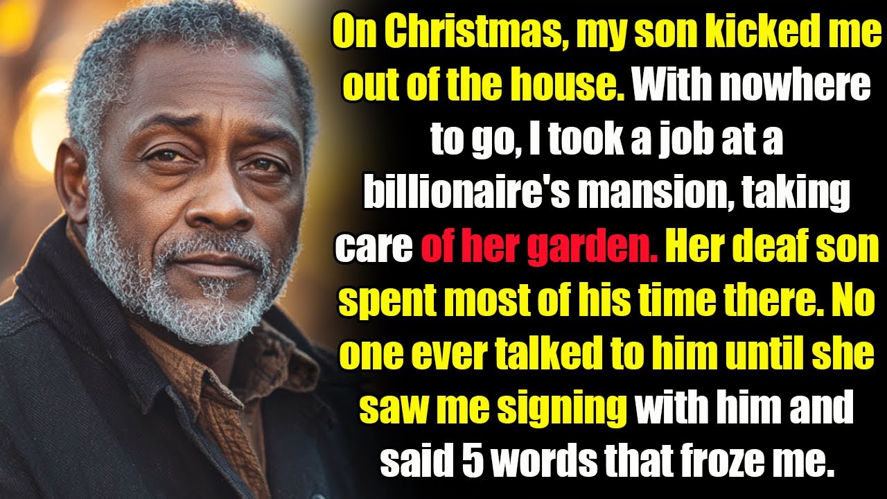My son stole EVERYTHING and kicked me out on Christmas—then I became a billionaire’s husband.