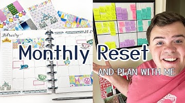 Monthly Reset and Plan With Me - Resetting my Kanban Board and Goal Setting