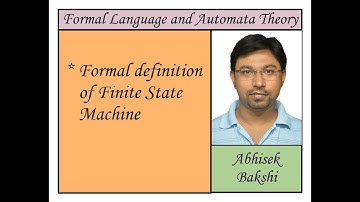 Automata Theory 7: Formal definition of Finite State Machine
