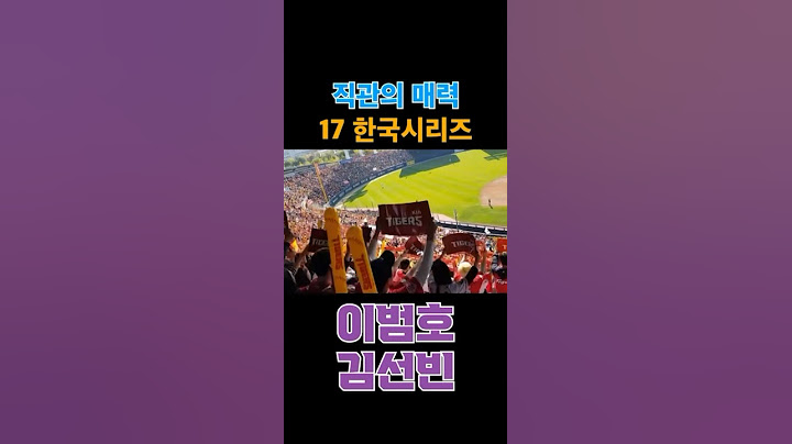 17한국시리즈ㅣ이범호 김선빈 응원가