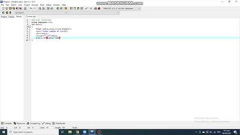 program to calculate the circumference of the circle in c++