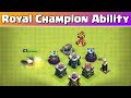 Royal Champion Ability vs Every Level Defences | Clash of Clans | *Op Royal Champion* | NoLimits