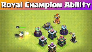 Royal Champion Ability vs Every Level Defences | Clash of Clans | *Op Royal Champion* | NoLimits