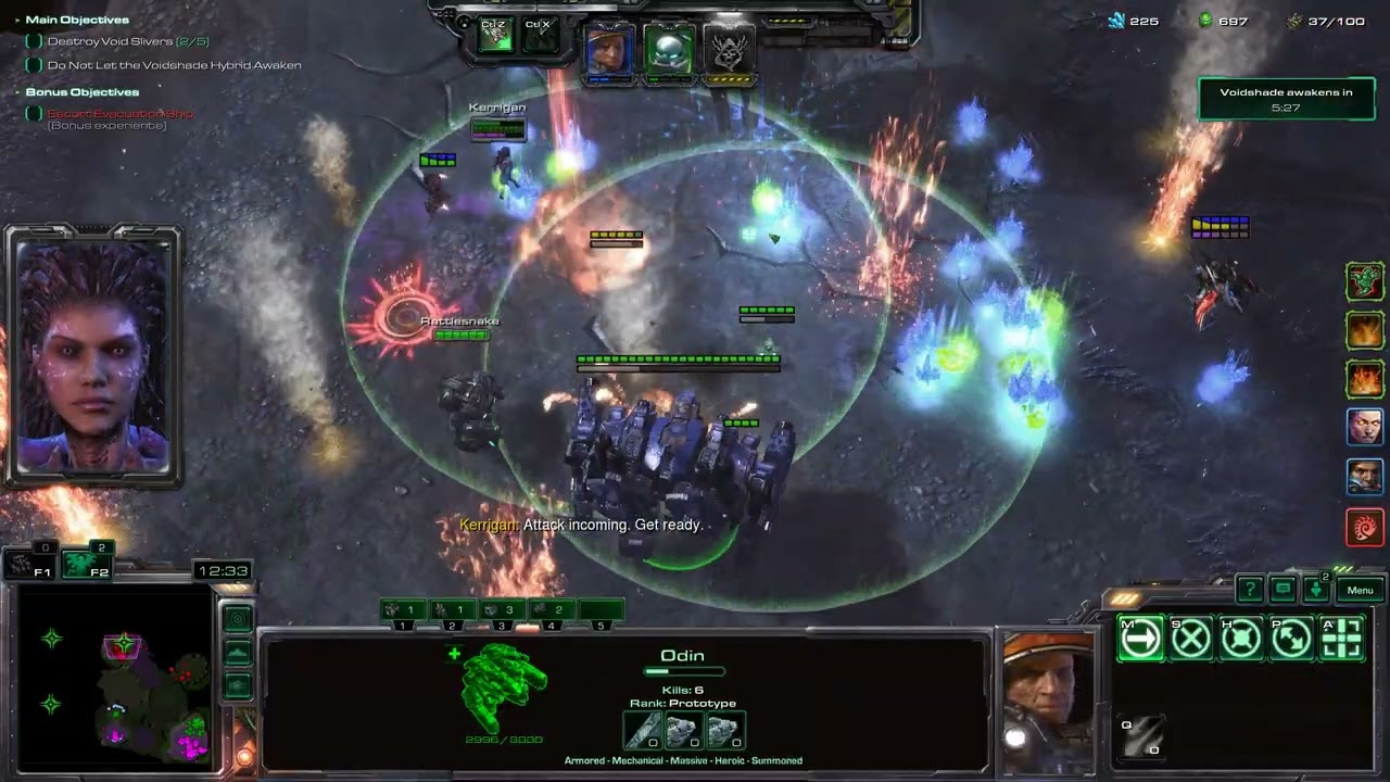 Starcraft 2: Кооперативный режим - Тайкус/Каракс/Рейнор/Дехака! Командир - Жестокий уровень сложн...