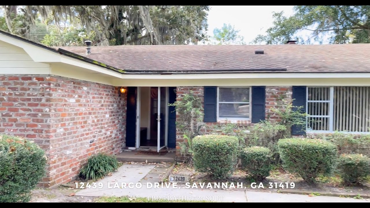 12439 Largo Drive, Savannah, GA 31419 Video Tour YouTube