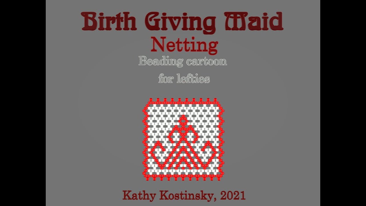 Rozhanitsa (Birth Giving Maid). Beading cartoon for lefties