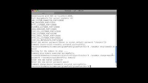 change master password command in GlassFish 3 1