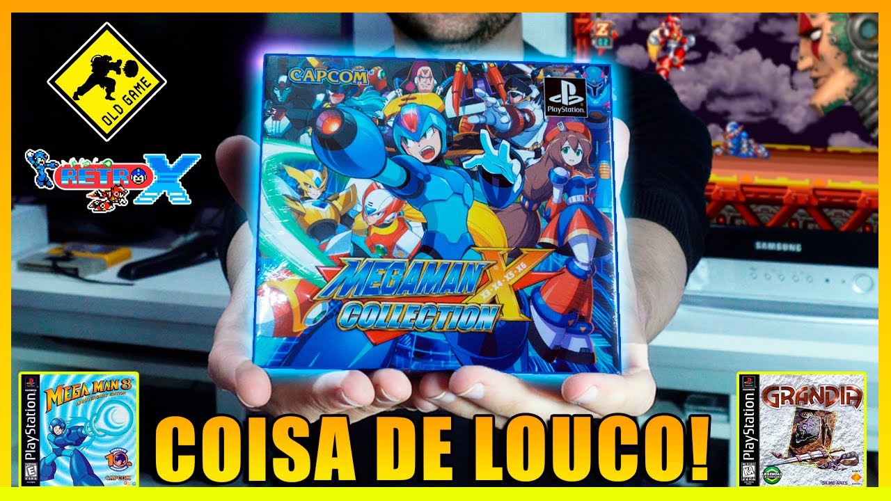 BOX MEGA MAN X COLLECTION da OldGame e RetroX é coisa de louco! Réplicas  prensadas de PS1 da OLDGAME 