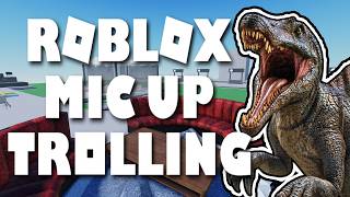 Jurassic Parks Spinosaurus Causes Chaos | Roblox Mic Up Trolling