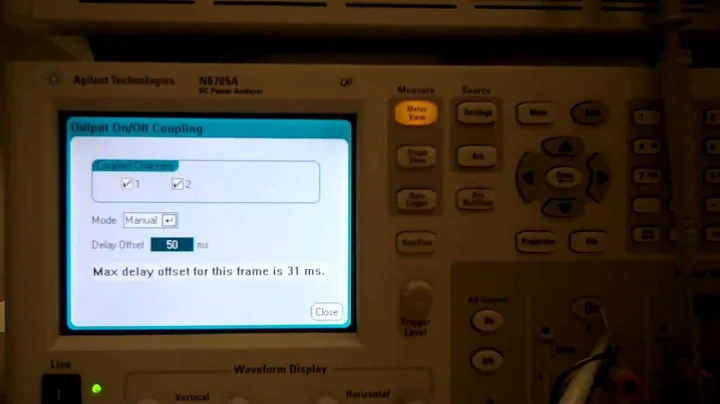 Output On Sequencing Across Multiple Agilent N6705 DC Power Analyzers