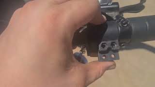 quick and dirty trick to make laotie ti30 throttle left-handed finger pull electric scooter