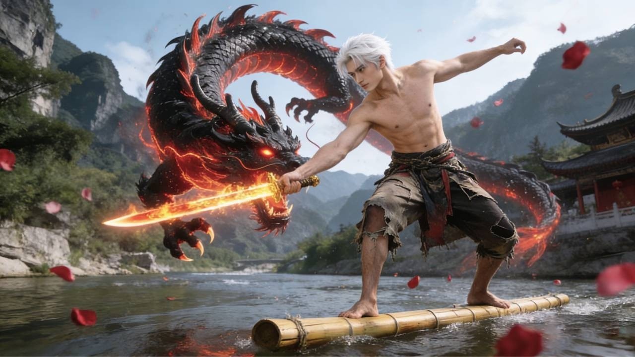 Bajó de la montaña por su prometida—lo insultaron, hasta que reveló ser el Rey Dragón con dragones.