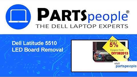 Dell Latitude 5510 (P80F002) LED Board How-To Video Tutorial