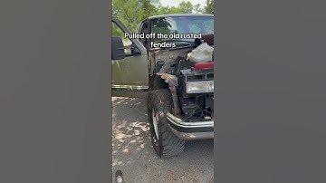 New box and fenders installed time to keep at it #projecttruck #chevy #obs