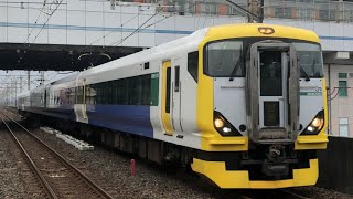 E257系NB-12編成 快速ホリデー快速鎌倉 送り込み回送 南越谷駅 通過