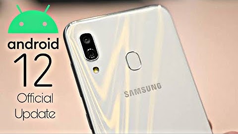 Samsung Galaxy A30 Android 12 Update