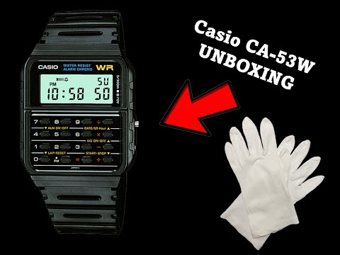 Casio CA-53W calculator watch unboxing