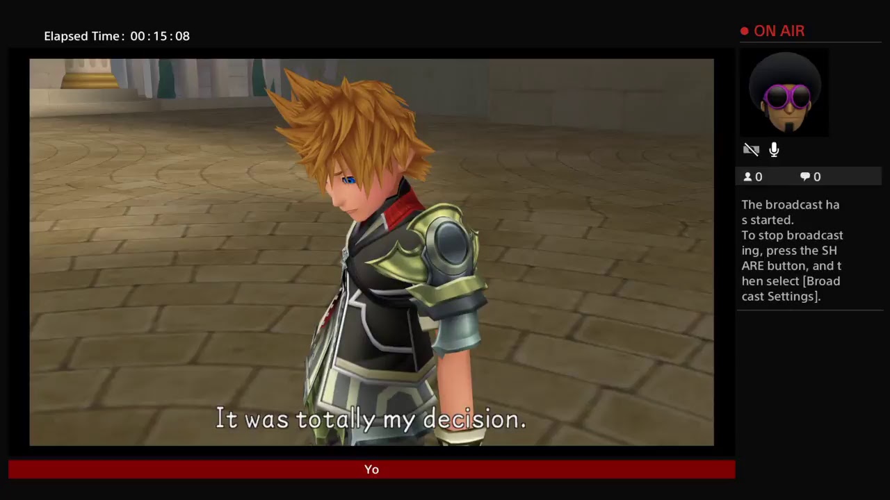 Lilmoseley's Live PS4 Broadcast (Kingdom Hearts) 3
