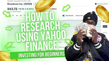 HOW TO RESEARCH COMPANIES IN THE STOCK MARKET USING YAHOO FINANCE!!