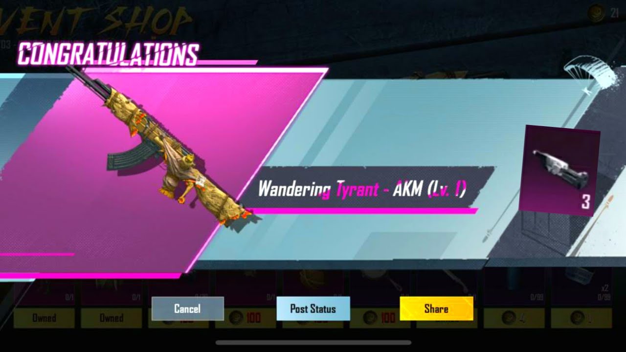 10000UC New Akm Crate Opening | Wandering Tyrant Akm Crate Opening | Akm Crate Opening