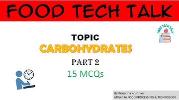 Carbohydrates Important McQ