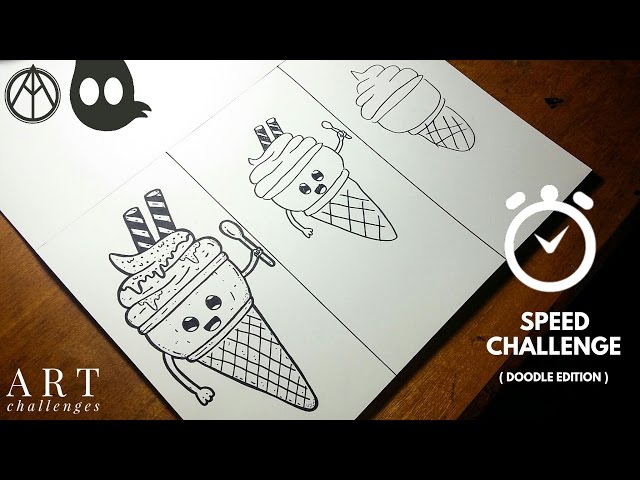 Speed Drawing Challenge For Pro Illustrators To Sketch In 10 Mins, 1 Min,  And 10 Secs