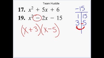 P-5 Factoring Polynomials day 1