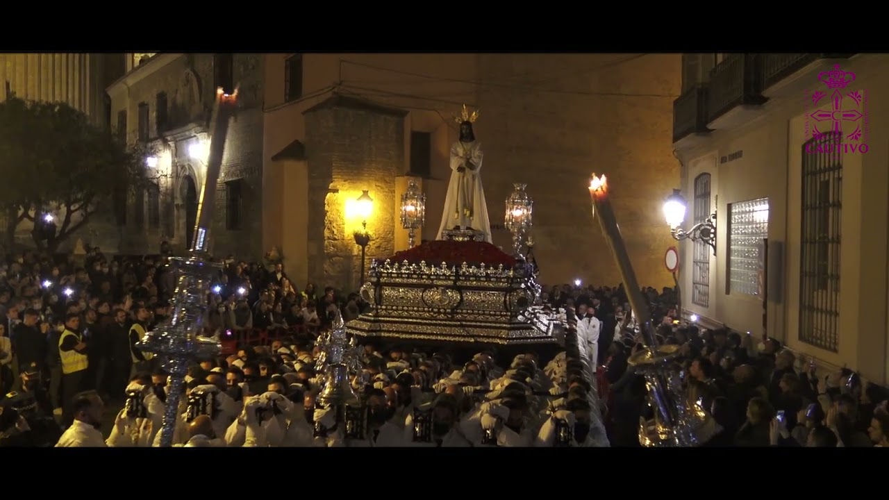 LUNES SANTO 2022, JESÚS CAUTIVO.  Sta. María, S. Agustín, Granada, Constitución. Banda Jesús Cautivo