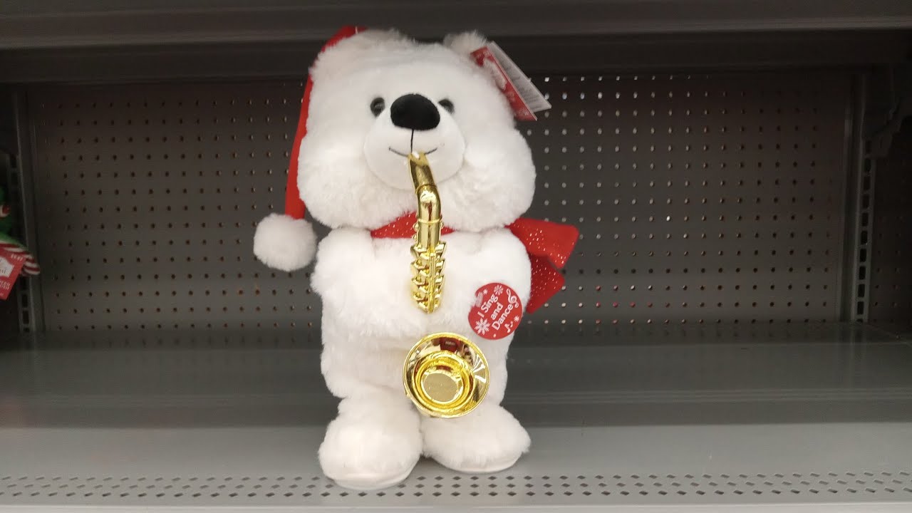 Animated Christmas Saxophone Polar Bear YouTube