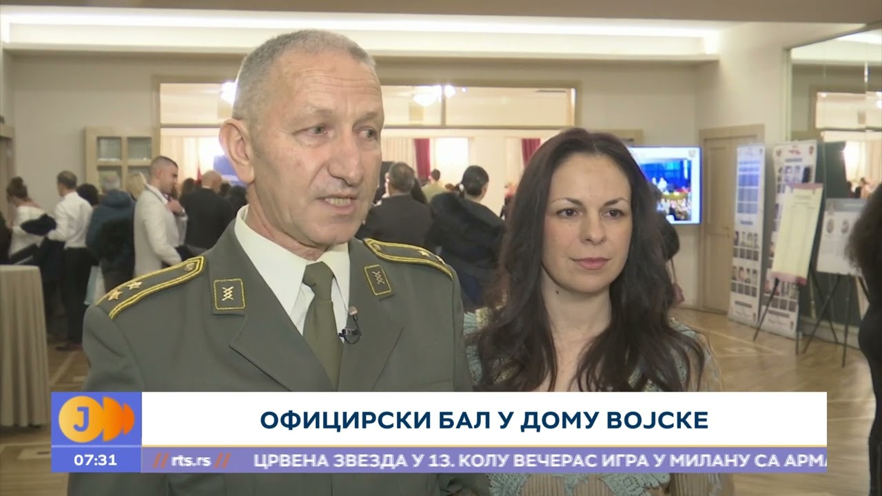 RTS JUTARNJI PROGRAM - Oficirski bal u Domu vojske