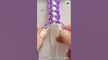 #173 Bracelet Knitting Tutorial, Macrame #shorts #macrametutorial #tricks #howto #craftideas