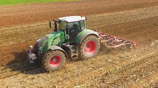 Fendt 828 Vario & Horsch Terrano 4 Fx Grubbern