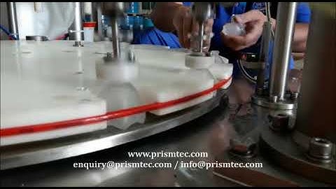 Semi Auto Rotary Perfume Filling Plugging & Capping Machine   Vacuum Filler