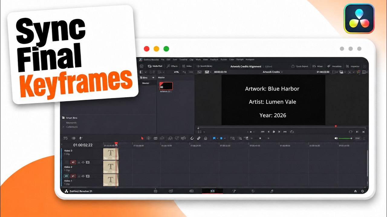 DaVinci Resolve: How to Align Multiple Animation Endpoints - YouTube