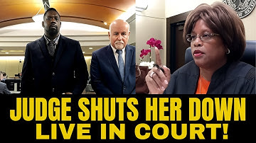 Ze probeerde te preken in de rechtbank... maar de rechter maakte er een einde aan!