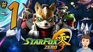 Star Fox Zero Walkthrough - PART 1 - Weaponized Flying Fortress Androsa Boss!!! (Wii U)