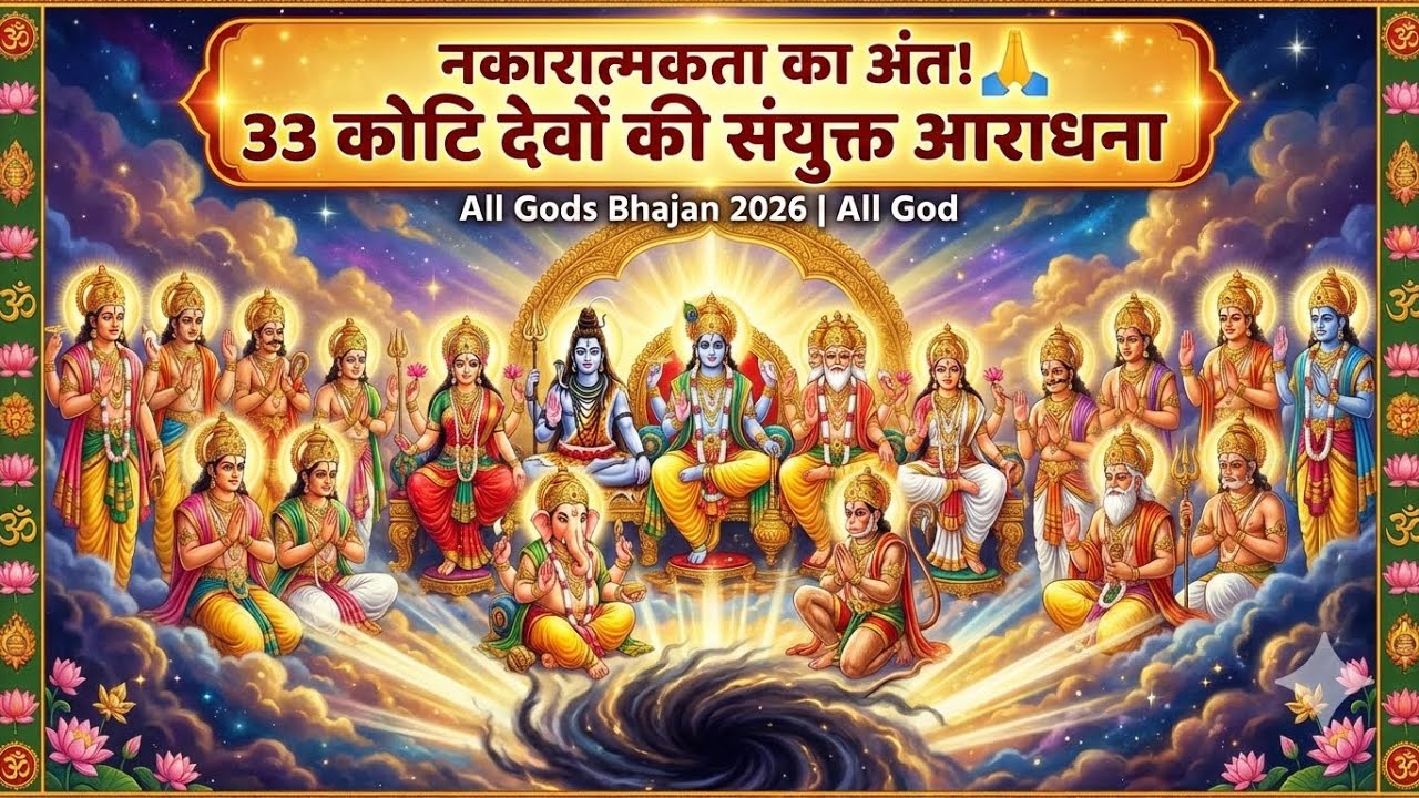 नकारात्मकता का अंत! 🙏 33 कोटि देवों की संयुक्त आराधना | All Gods Bhajan 2026 | All God