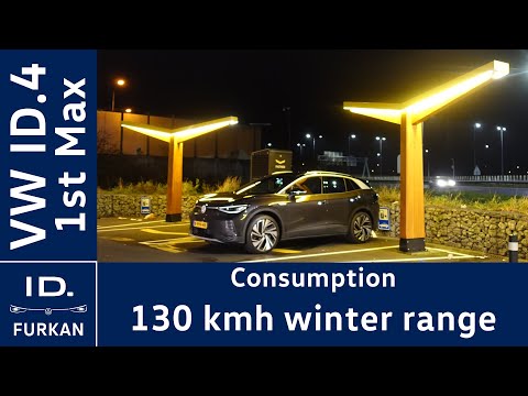 130 km/h winter range test | VW ID.4 1st Max