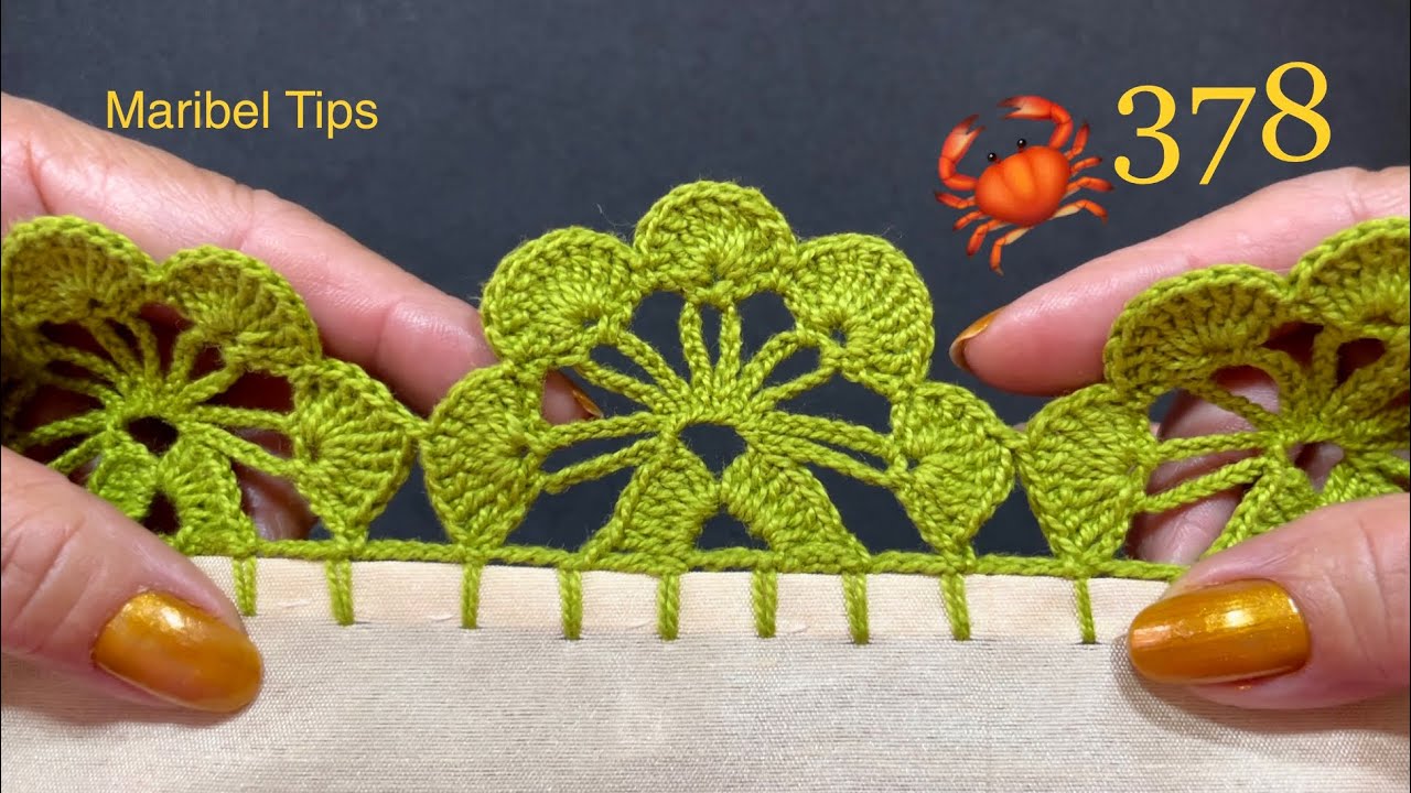 PUNTILLA 378 ¡ MI ESTILO ELEGANTE ! 🎁orilla de flores única y exclusiva