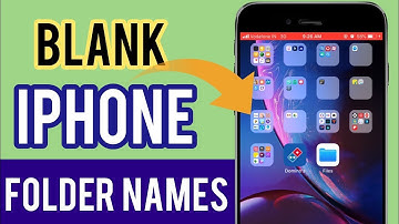 How to set blank folder names on iPhone | Blank folder names iPhone | Blank text for iPhone