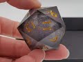 Old School Sharp Edged 35mm D20: Liquid Infused - Obsidian Fury