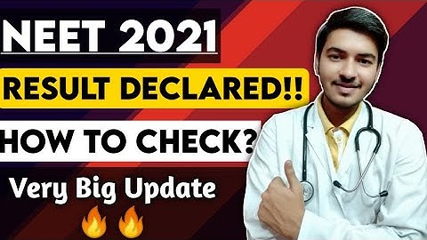 NEET 2021 Result declared 🔥| How to check your NEET 2021 Scorecard? | NEET 2021 Latest news today