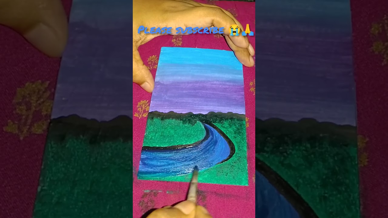 Easy acrylic painting for beginners