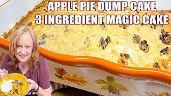 3 INGREDIENT APPLE PIE DUMP CAKE