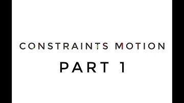 CONSTRAINT MOTION. PART 1. BASIC CONCEPT OF STRING AND PULLEY CONSTRAINT.